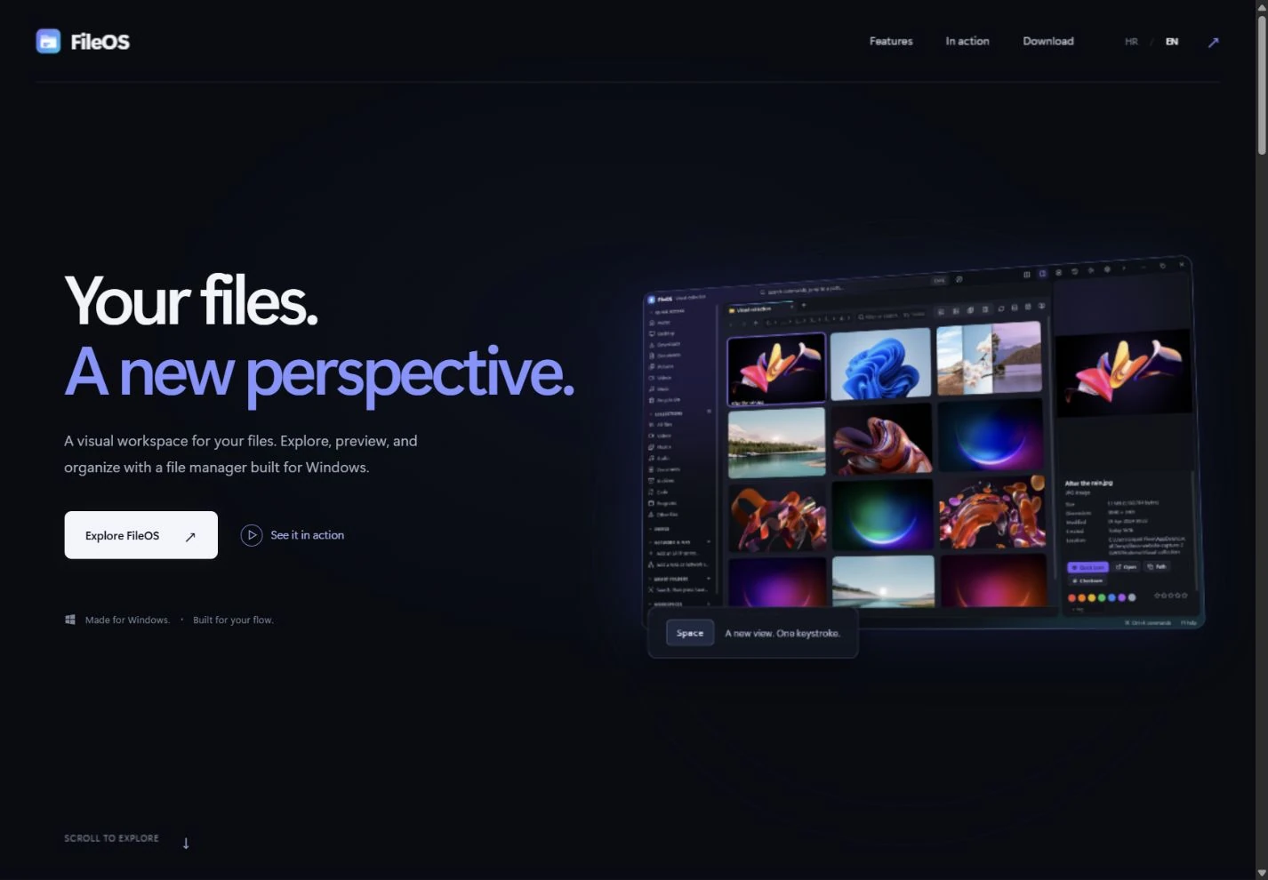 FileOS — product website