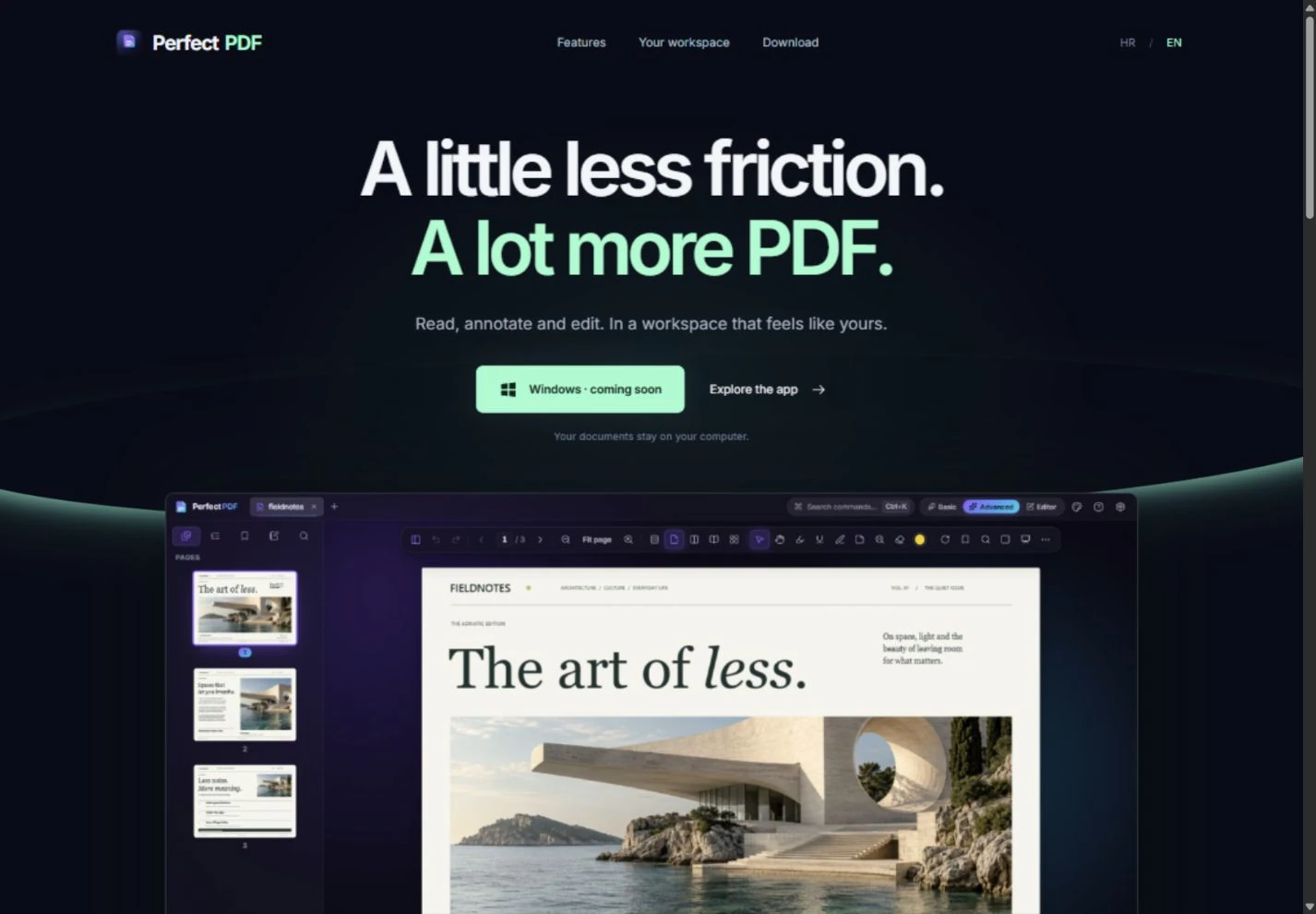 Perfect PDF — product website