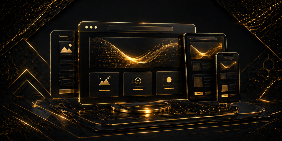 Clean, purposeful web design interface